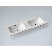 Раковина Gid Integrado 90120S 71161, 121 см, фаянс, белая