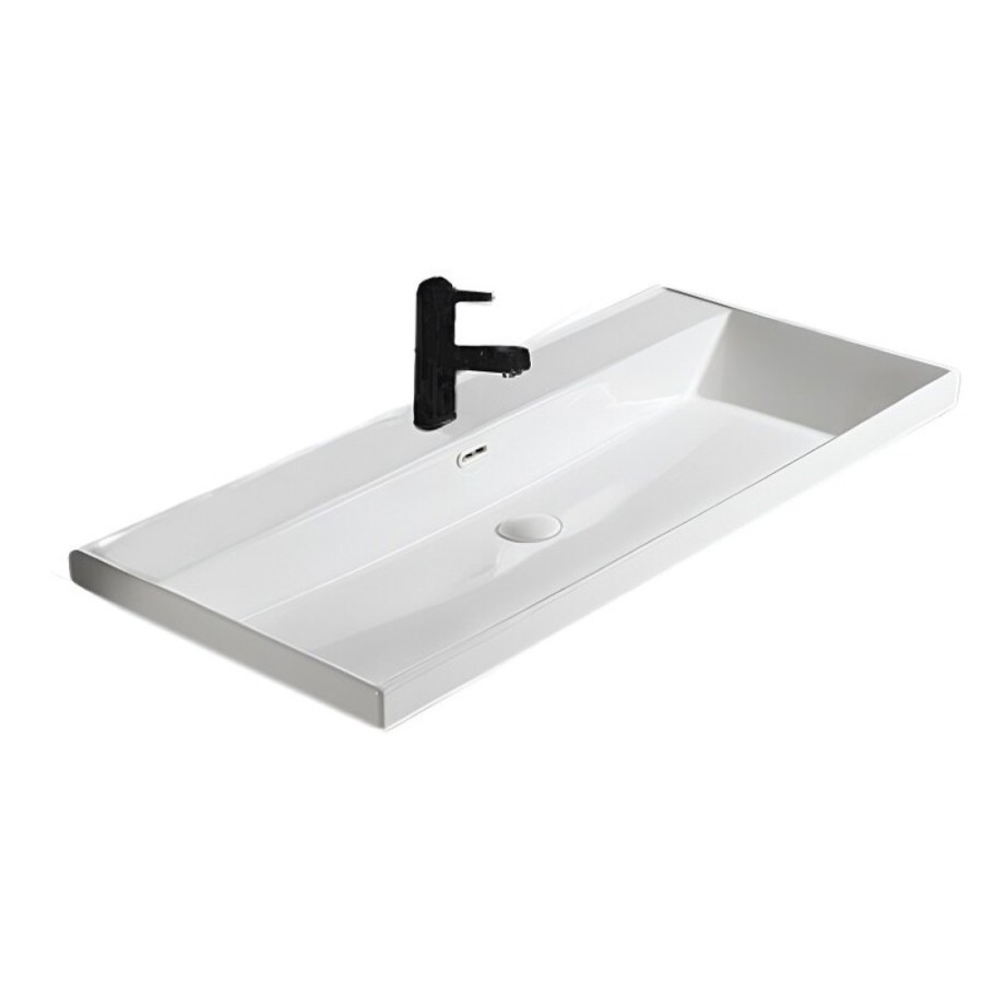 Раковина Gid Integrado 5510s 71165, 101 см, фаянс, белая