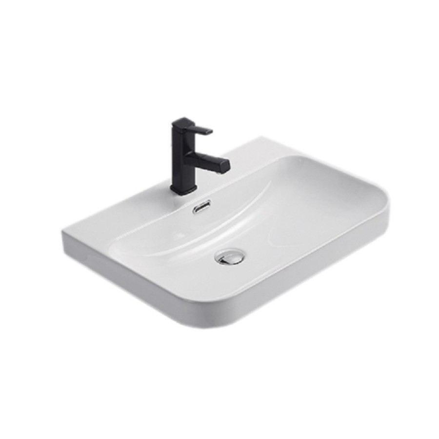 Раковина Gid Integrado 9560s 71168, 61 см, фаянс, белая
