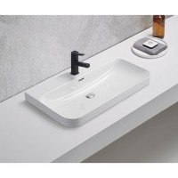 Раковина Gid Integrado 9580s 71169, 81 см, фаянс, белая
