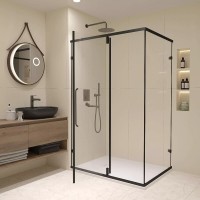 Душевой уголок RGW Classic CL-46-B 72094698-14, 90 х 80 см, стекло прозрачное, профиль черный