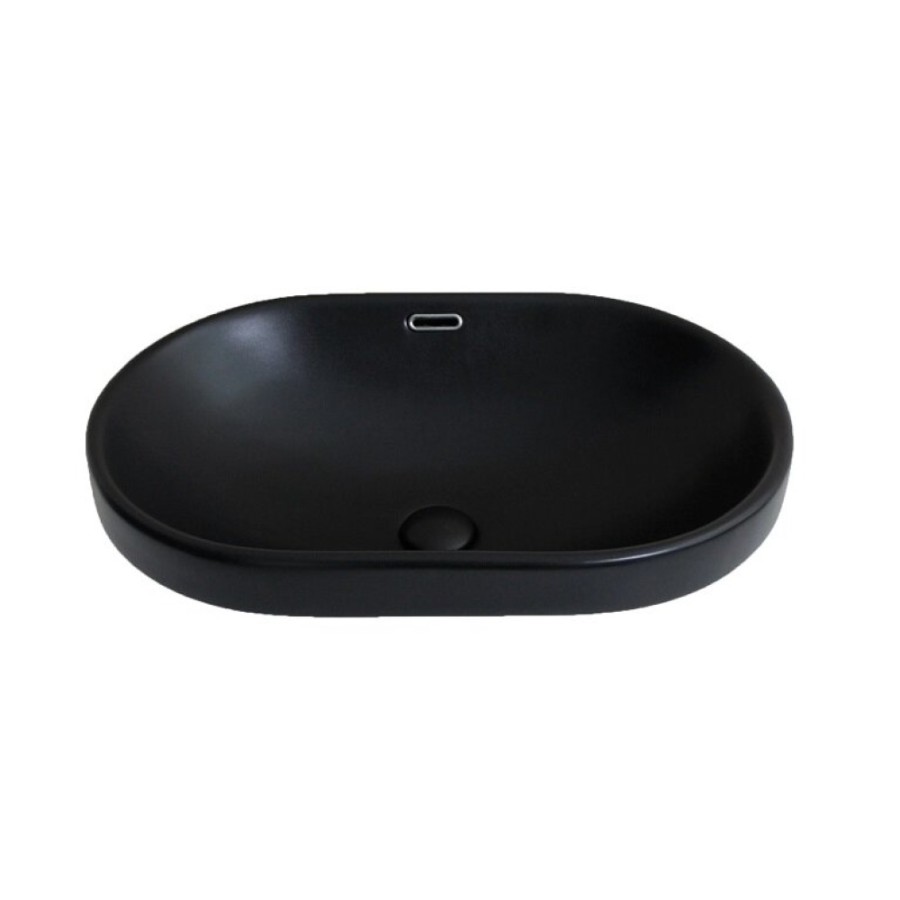 Раковина Gid Integrado Bm1004 72202, 61 см, фаянс, черная матовая