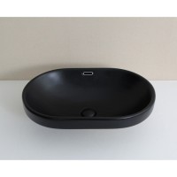 Раковина Gid Integrado Bm1004 72202, 61 см, фаянс, черная матовая