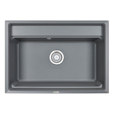 Кухонная мойка Granula Kitchen Space 75 см, алюминиум, 7301