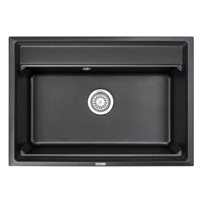 Кухонная мойка Granula Kitchen Space 75 см, чёрный, 7301