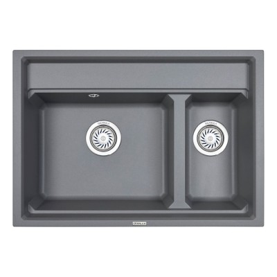 Кухонная мойка Granula Kitchen Space 75 см, алюминиум, 7302