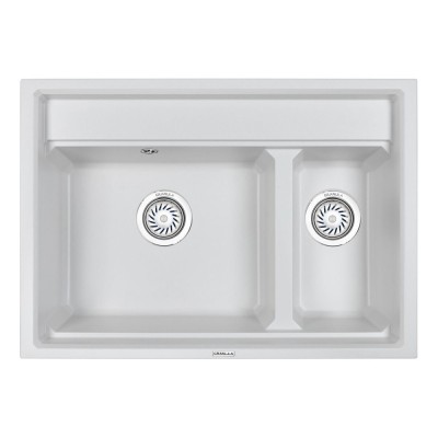 Кухонная мойка Granula Kitchen Space 75 см, арктик, 7302