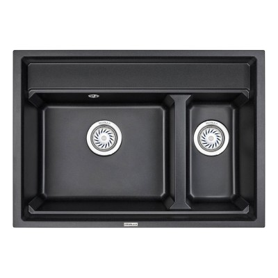 Кухонная мойка Granula Kitchen Space 75 см, чёрный, 7302