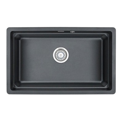 Кухонная мойка Granula Kitchen Space 75 см, шварц, 7303U