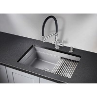 Кухонная мойка Granula Kitchen Space 75 см, алюминиум, 7304U