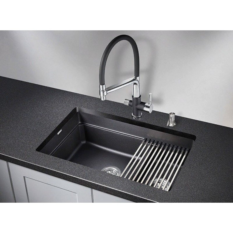 Кухонная мойка Granula Kitchen Space 75 см, 7304U, шварц