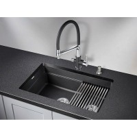 Кухонная мойка Granula Kitchen Space 75 см, черный, 7304U