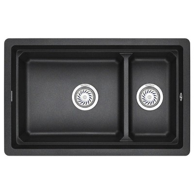 Кухонная мойка Granula Kitchen Space 75 см, черный, 7304U