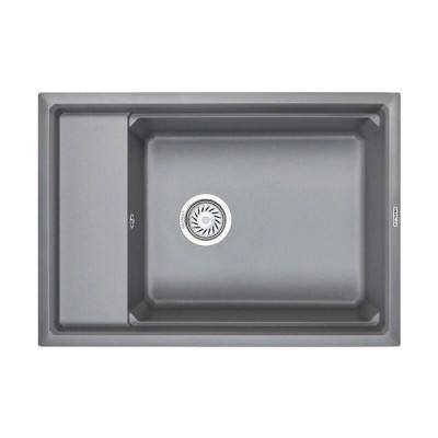 Кухонная мойка Granula Kitchen Space 75 см, 7305, алюминиум