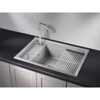 Кухонная мойка Granula Kitchen Space 75 см, 7305, алюминиум