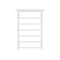 Полотенцесушитель водяной Laris Классик П7, с полкой, ширина 53 см, высота 80 см, белый муар, 73208024БМ