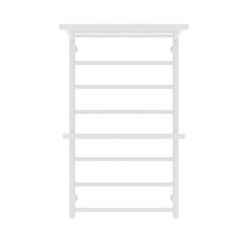 Полотенцесушитель водяной Laris Лавина П9, с полкой, ширина 53 см, высота 80 см, белый муар, 73208027БМ