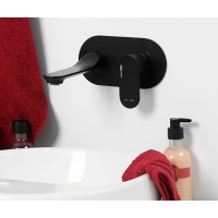 Смеситель WasserKRAFT 7430 для раковины встраиваемый, черный