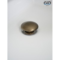 Донный клапан для раковины Gid Minucia Bzk100 74404K, без перелива, Clik-Clak, бронза