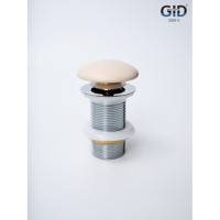 Донный клапан для раковины Gid Minucia Ch100 74405K, без перелива, Clik-Clak, светло-коричневый