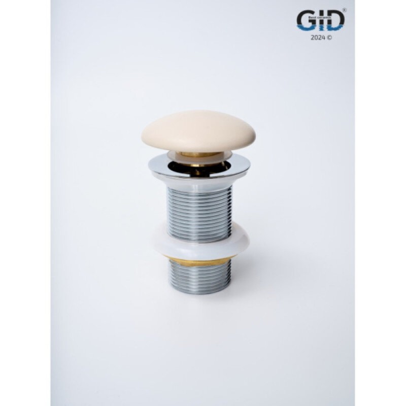 Донный клапан для раковины Gid Minucia Ch100 74405K, без перелива, Clik-Clak, светло-коричневый