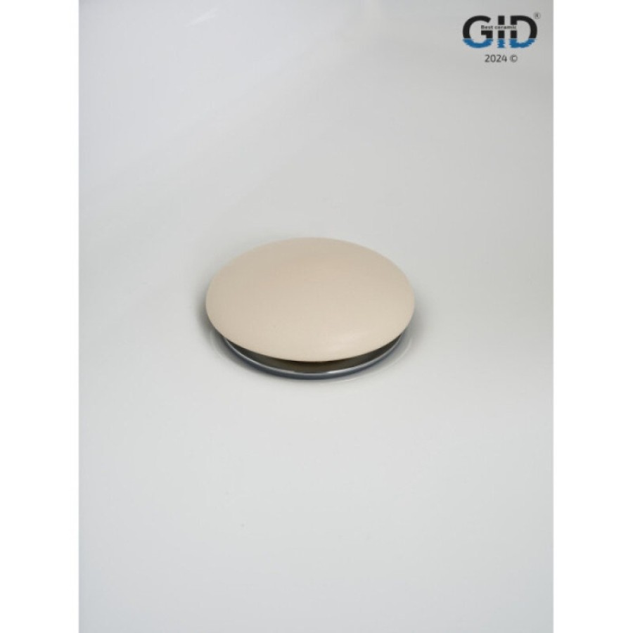 Донный клапан для раковины Gid Minucia Ch100 74405K, без перелива, Clik-Clak, светло-коричневый