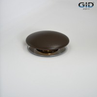 Донный клапан для раковины Gid Minucia Br100 74406K, без перелива, Clik-Clak, коричневый матовый