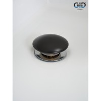 Донный клапан для раковины Gid Minucia Blm100-1 74407K, с переливом, Clik-Clak, черный матовый