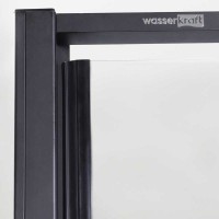 Душевой уголок WasserKRAFT Elbe 74P03, 90 х 90 см, стекло прозрачное, профиль черный матовый