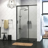 Душевая дверь WasserKRAFT Elbe, универсальная, 100 х 200 см, 74P12