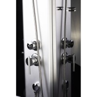 Душевая кабина Niagara Eco NG- 7510-14 BLACK L/R, 120 x 80 см, стекло мозаика