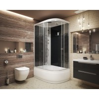Душевая кабина Niagara Eco NG- 7510-14 BLACK L/R, 120 x 80 см, стекло мозаика