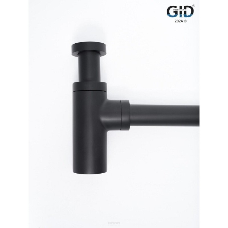 Сифон для раковины Gid G-74BL 75503S, черный матовый