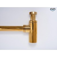 Сифон для раковины Gid G-64GD 75506S, золотой