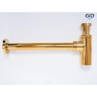 Сифон для раковины Gid G-64GD 75506S, золотой