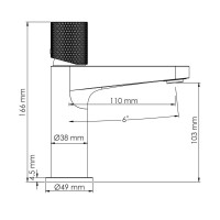 Смеситель для раковины WasserKRAFT Ems, золото глянцевое, 7603