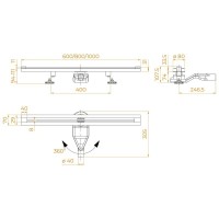 Дренажный канал RGW SDR-50S 76215060-13, 60 см, цвет сатин