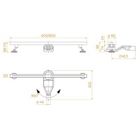 Дренажный канал RGW SDR-52S 76215260-13, 60 см, цвет сатин