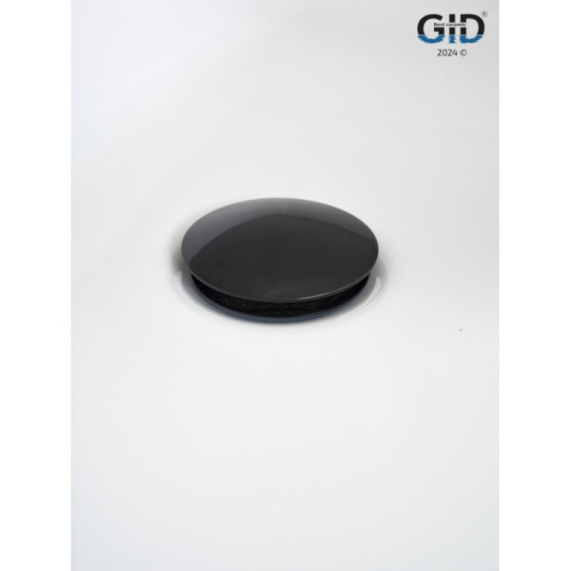 Донный клапан для раковины Gid Minucia G-54BL 76601K, без перелива, Clik-Clak, черный