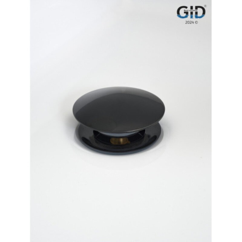 Донный клапан для раковины Gid Minucia G-54BL 76601K, без перелива, Clik-Clak, черный