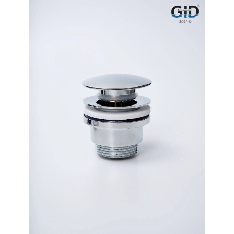 Донный клапан для раковины Gid Minucia G-36CH 76603K, универсальный, Clik-Clak, хром