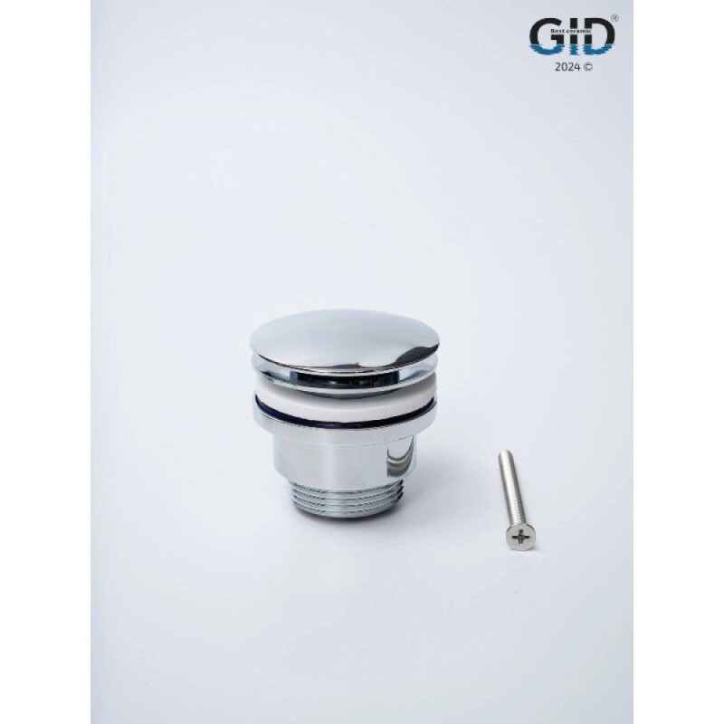 Донный клапан для раковины Gid Minucia G-36CH 76603K, универсальный, Clik-Clak, хром