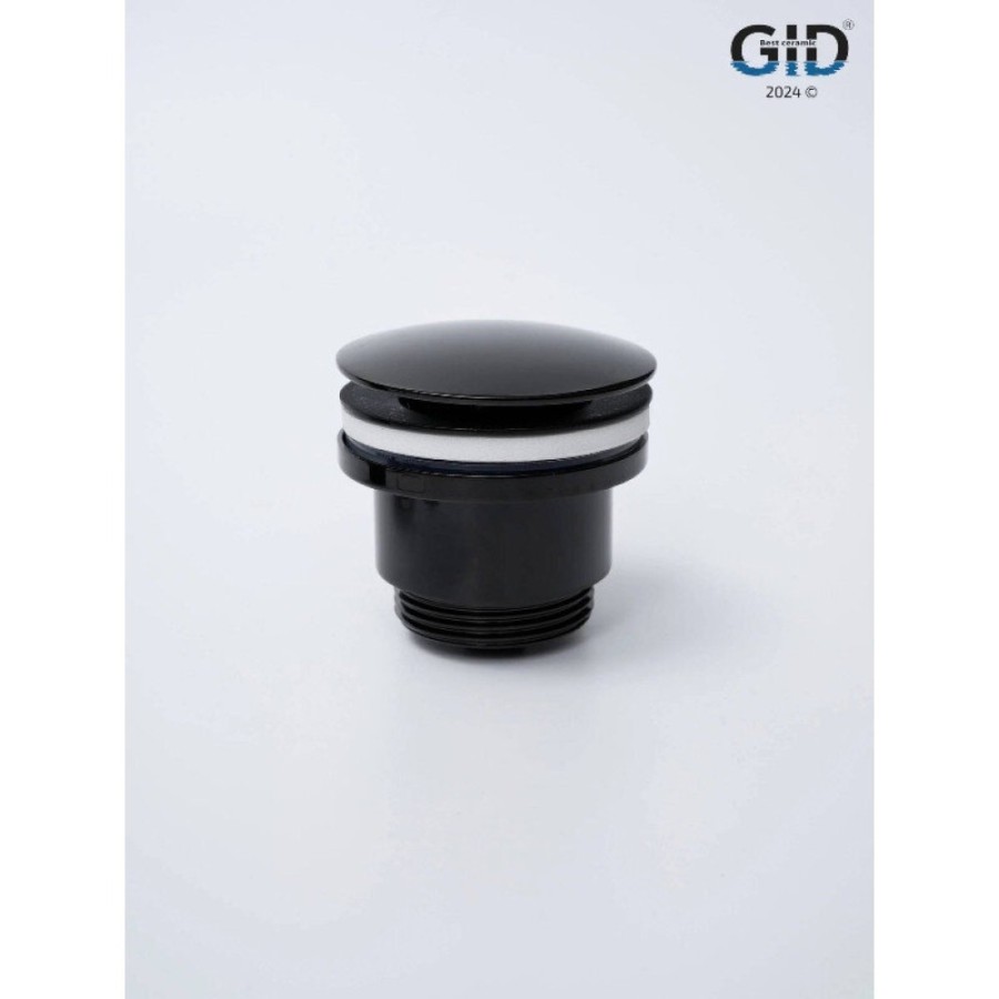Донный клапан для раковины Gid Minucia G-58BL 76604K, универсальный, Clik-Clak, черный