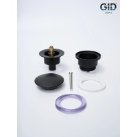 Донный клапан для раковины Gid Minucia G-59BM 76605K, универсальный, Clik-Clak, черный матовый