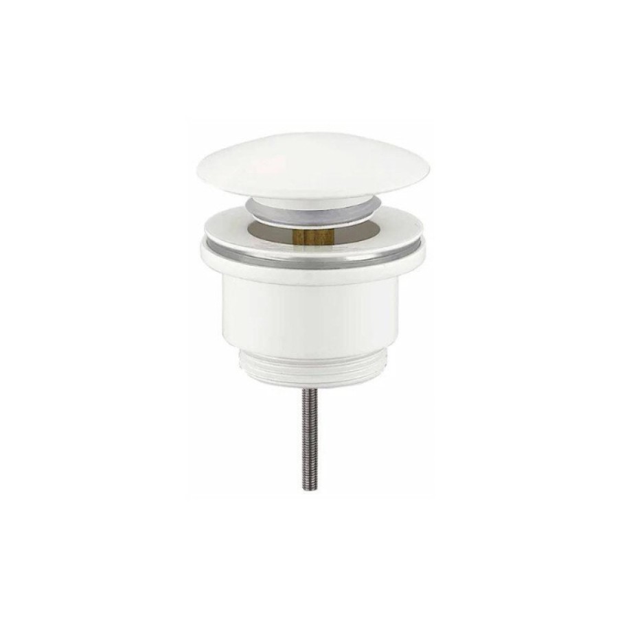 Донный клапан для раковины Gid Minucia G-60W 76606K, универсальный, Clik-Clak, белый