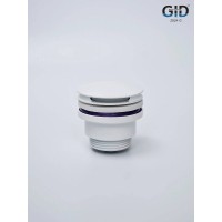 Донный клапан для раковины Gid Minucia G-60W 76606K, универсальный, Clik-Clak, белый
