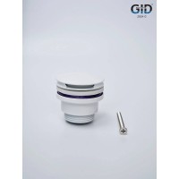 Донный клапан для раковины Gid Minucia G-60W 76606K, универсальный, Clik-Clak, белый