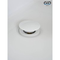 Донный клапан для раковины Gid Minucia G-60W 76606K, универсальный, Clik-Clak, белый