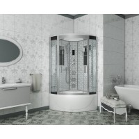 Душевая кабина Niagara 7710W, 100 x 100 см с гидромассажем, стенки белые