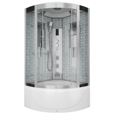 Душевая кабина Niagara 7710W, 100 x 100 см с гидромассажем, стенки белые